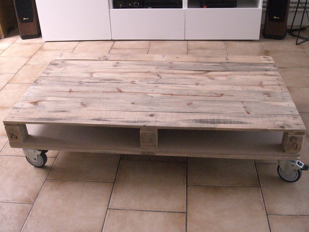 comment faire une table basse a roulettes